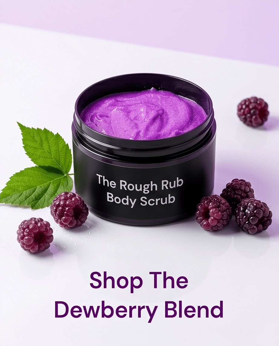 The Rough Rub Body Scrub - Nostalgic Dewberry - Bombshell Cosmetics