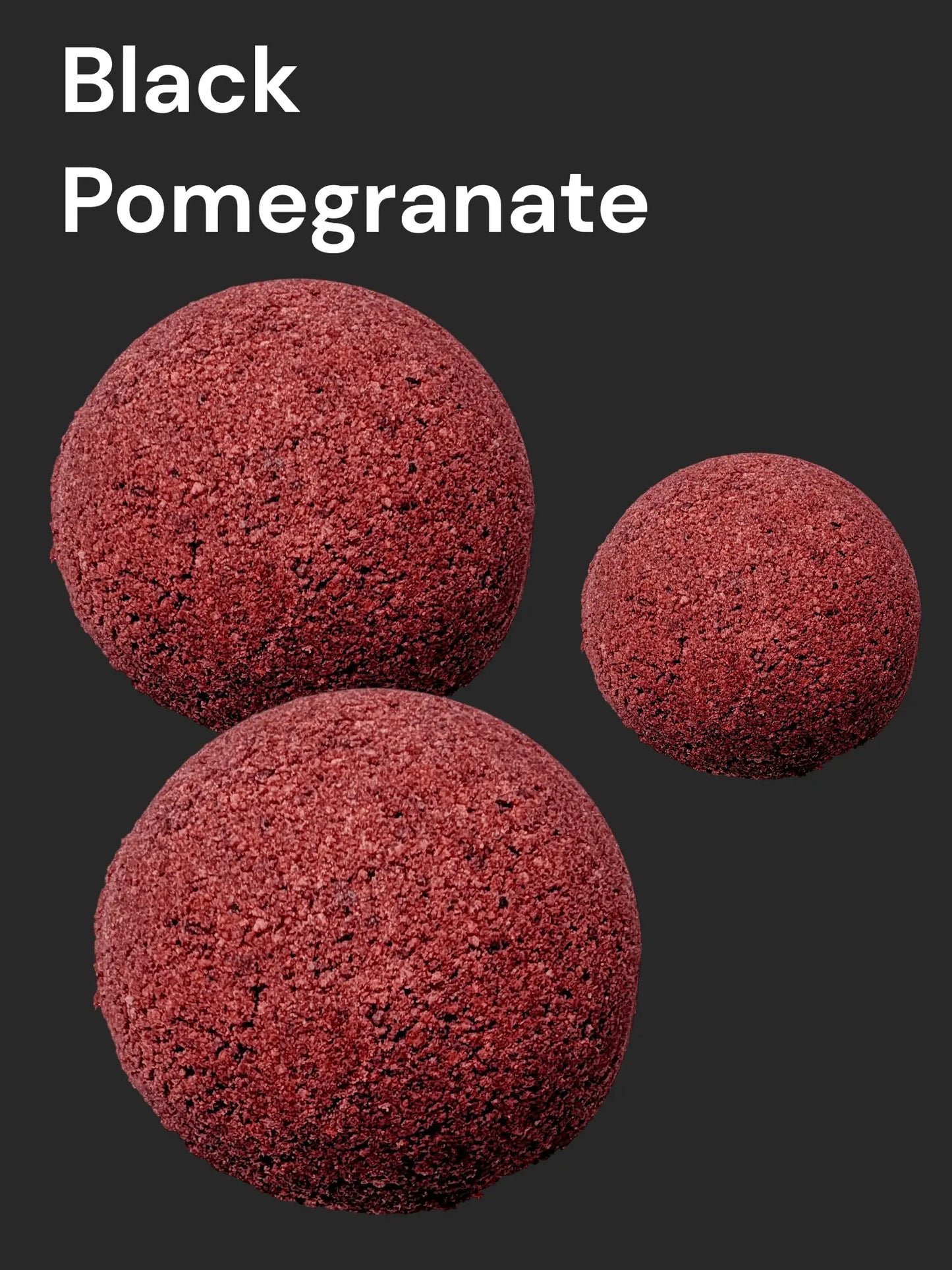 Black Pomegranate Bath Bomb - Bombshell Cosmetics