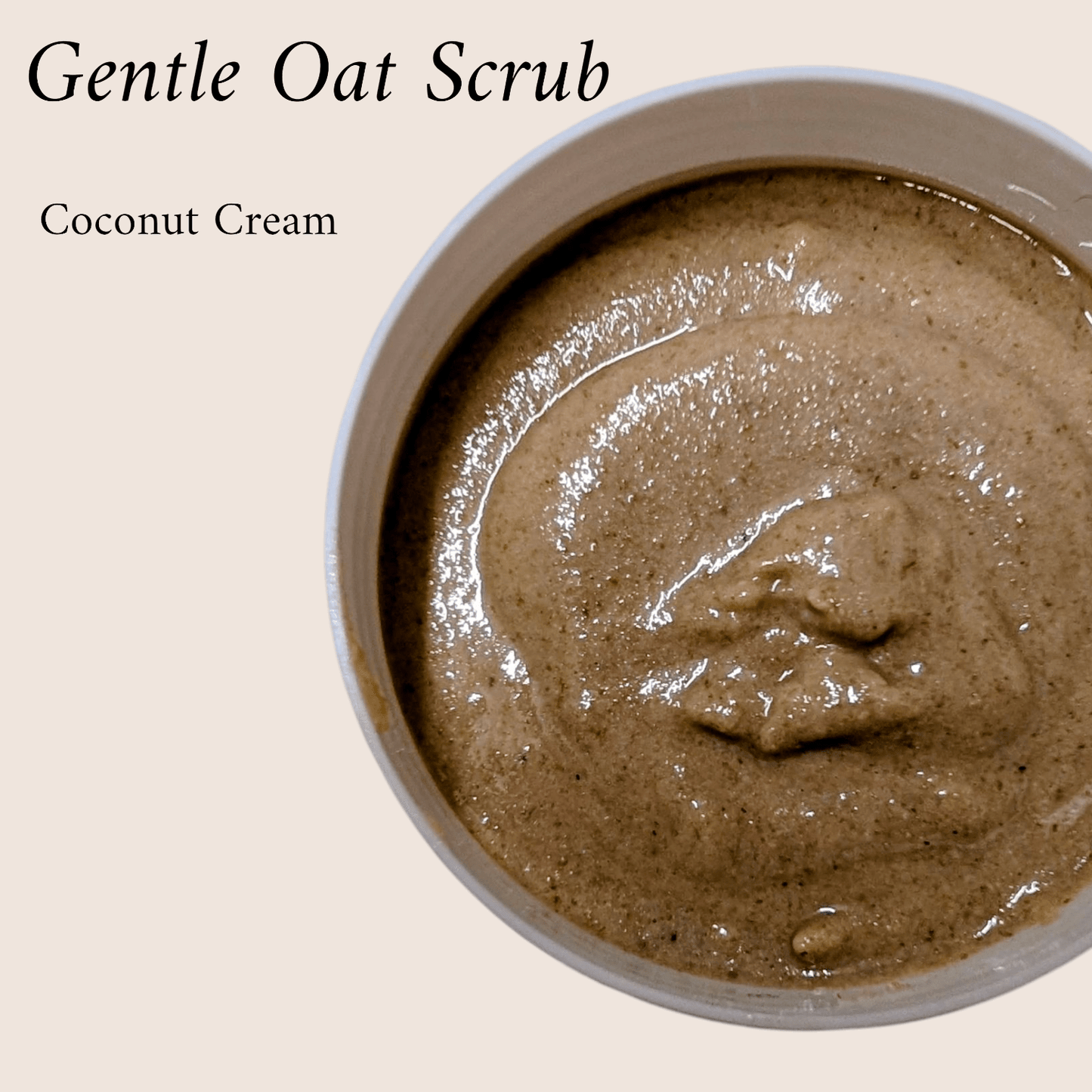 Coconut Cream Gentle Oat Face Scrub - Bombshell Cosmetics