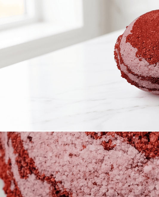 Bed of Roses Bath Bomb Bombshell Cosmetics