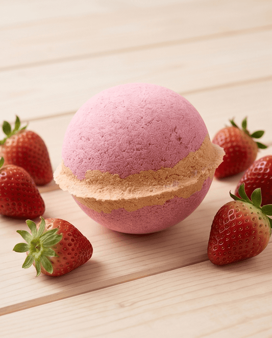 Strawberry Ice Cream - Bath Bomb - Bombshell Cosmetics