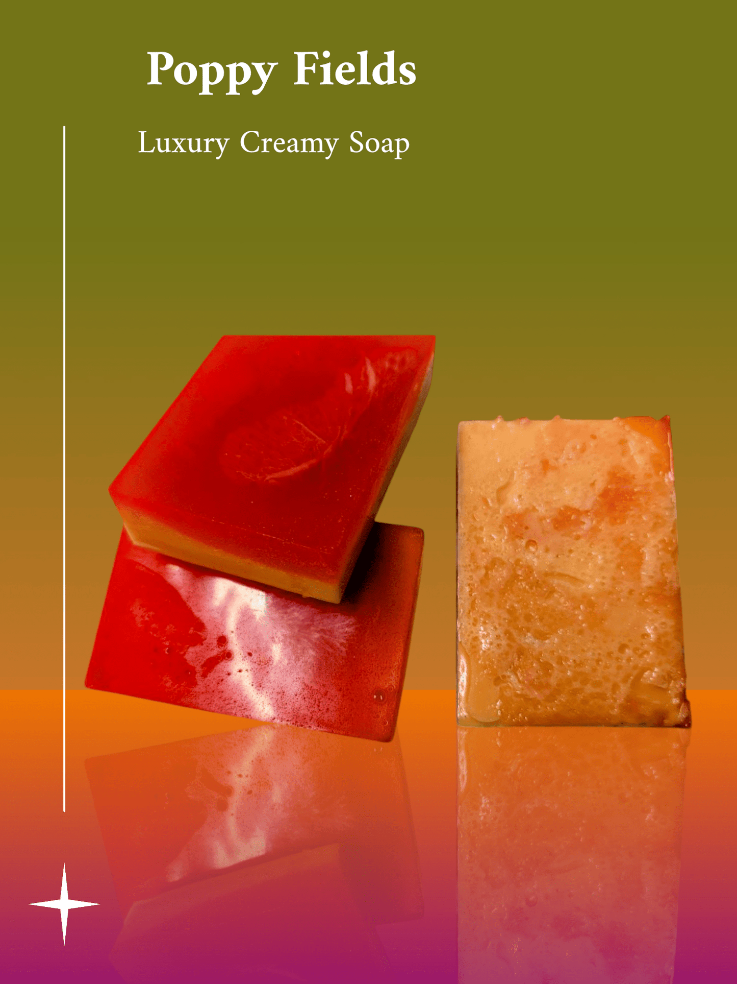 Poppy Fields Creamy Soap - Bombshell Cosmetics