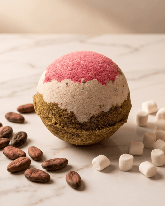 Hot Chocolate with the Works Bath Bomb Bombshell Cosmetics