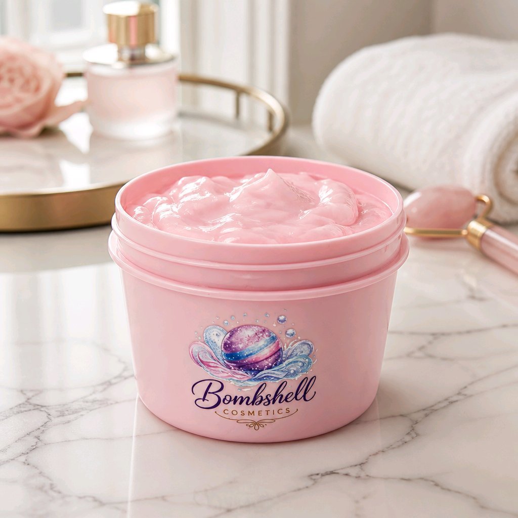 Rose & Cucumber Light Cream Gel Moisturiser - Bombshell Cosmetics