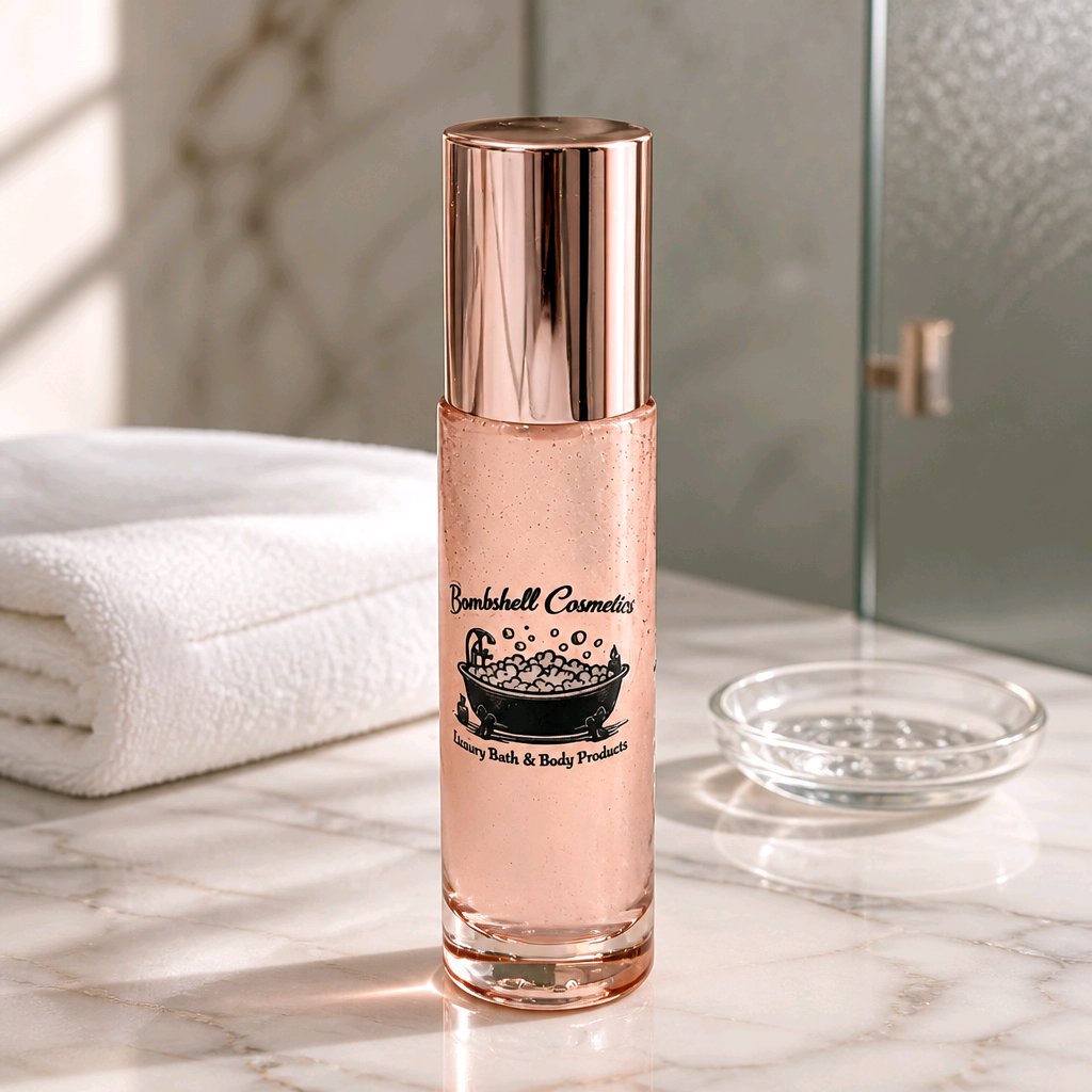 Rose & Cucumber Cooling Eye Serum | Hydrating Roller Ball Eye Serum Bombshell Cosmetics