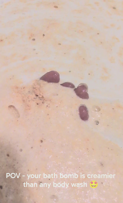 Coconut Cream & Oat Dream -  Bath Bomb - Perfect for Sensitive Skin
