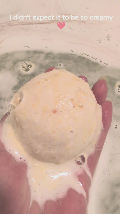 Coconut Cream & Oat Dream -  Bath Bomb - Perfect for Sensitive Skin
