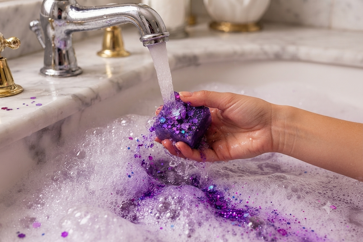 Jelly Bath Cubes - Nostalgic Dewberry Bombshell Cosmetics