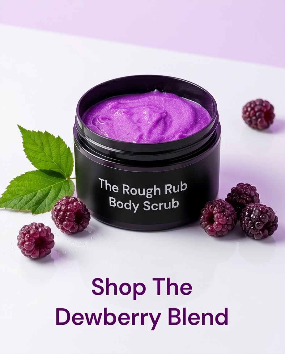 The Rough Rub Body Scrub - Nostalgic Dewberry Bombshell Cosmetics