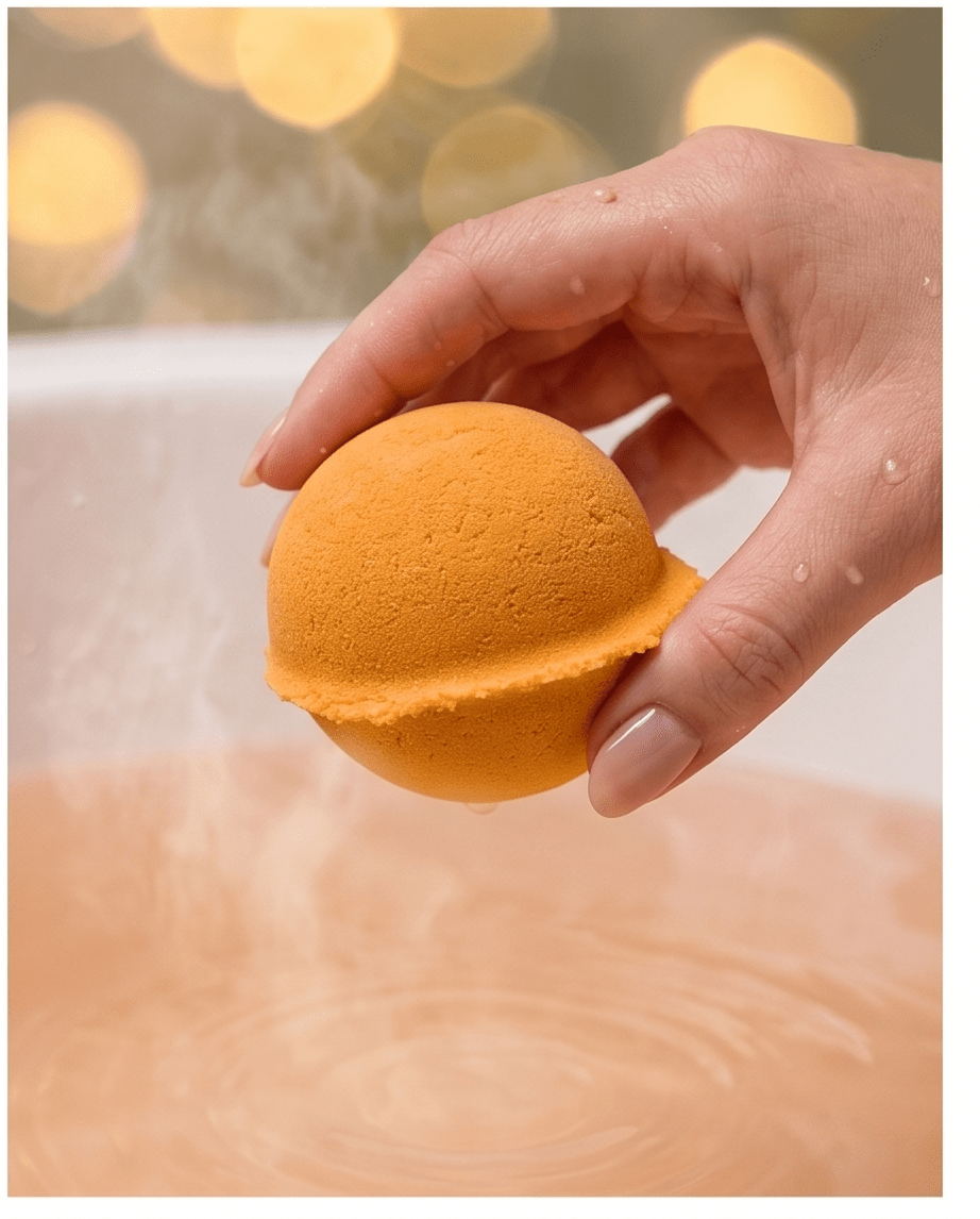 Peach Fuzz - Bath Bomb 🍑 - Bombshell Cosmetics