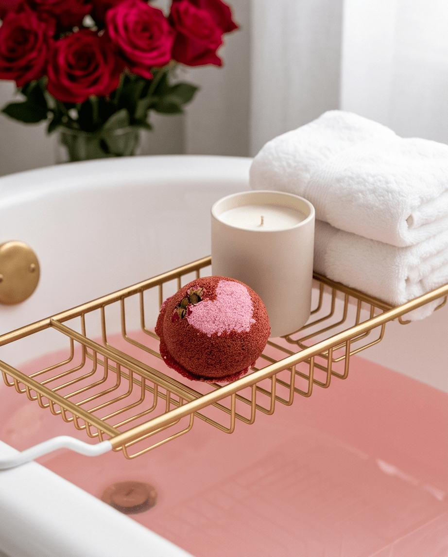 Raspberry Rose Romance - Bath Bomb Bombshell Cosmetics