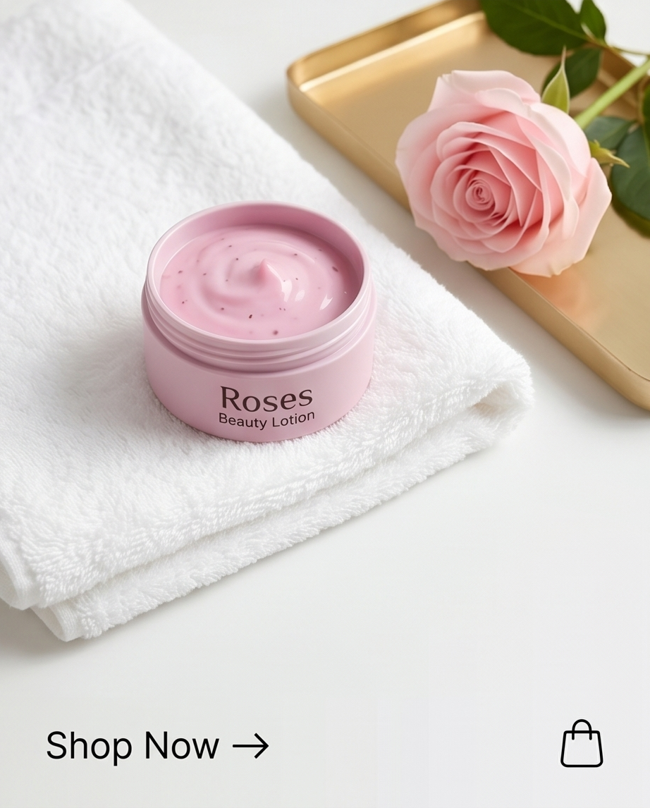 Roses Lotion - Moisturising Beauty Lotion Bombshell Cosmetics