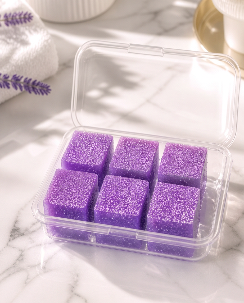 Bubble Jelly Cubes – A Squishy Bubble Bath Treat - Parma Violet Bombshell Cosmetics