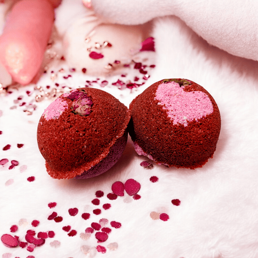 Raspberry Rose Romance - Bath Bomb - Bombshell Cosmetics