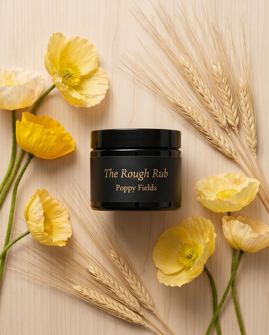 The Rough Rub Body Scrub - Poppy Fields Bombshell Cosmetics