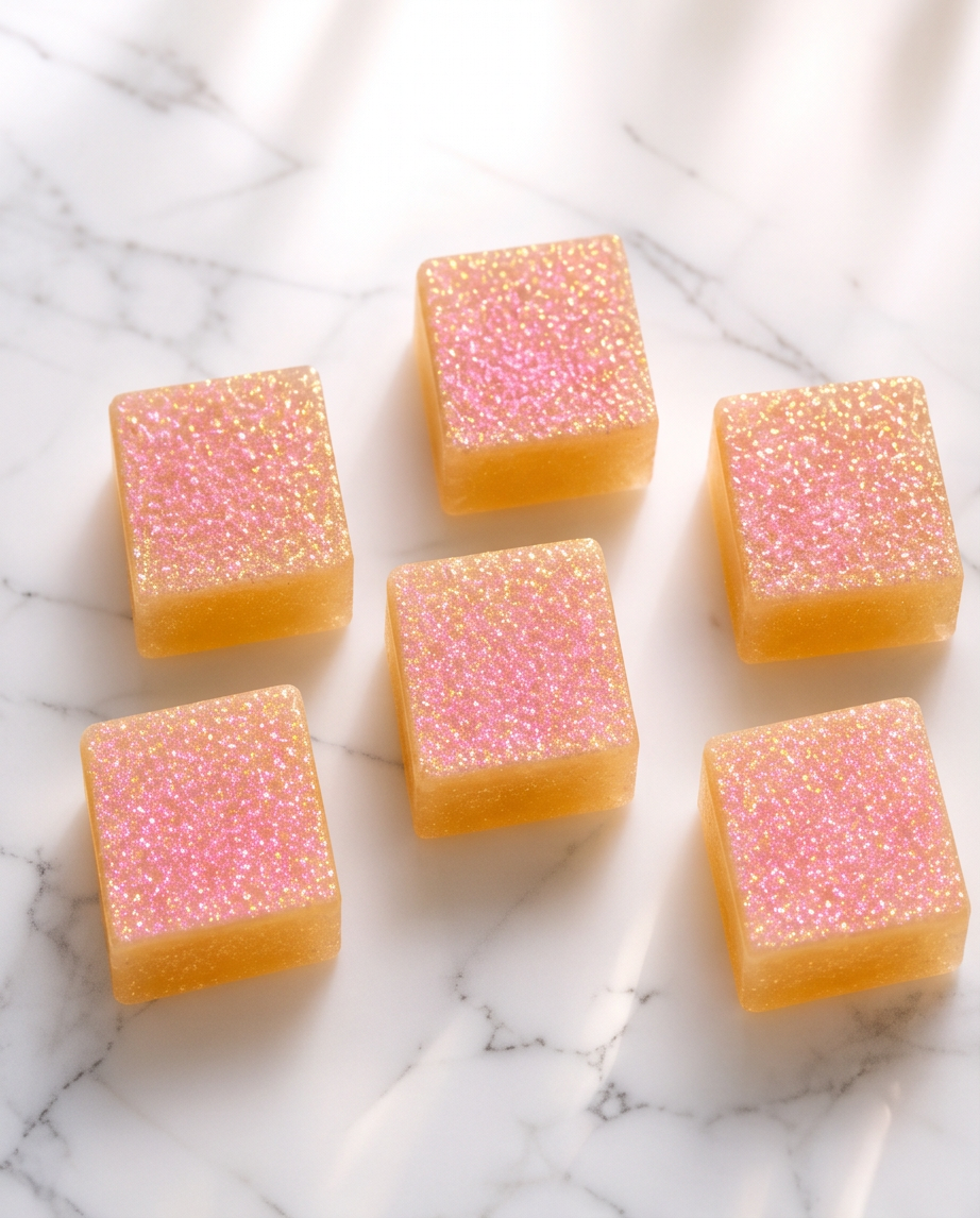 Bubble Jelly Cubes – A Squishy Bubble Bath Treat -  Marshmallow Bombshell Cosmetics