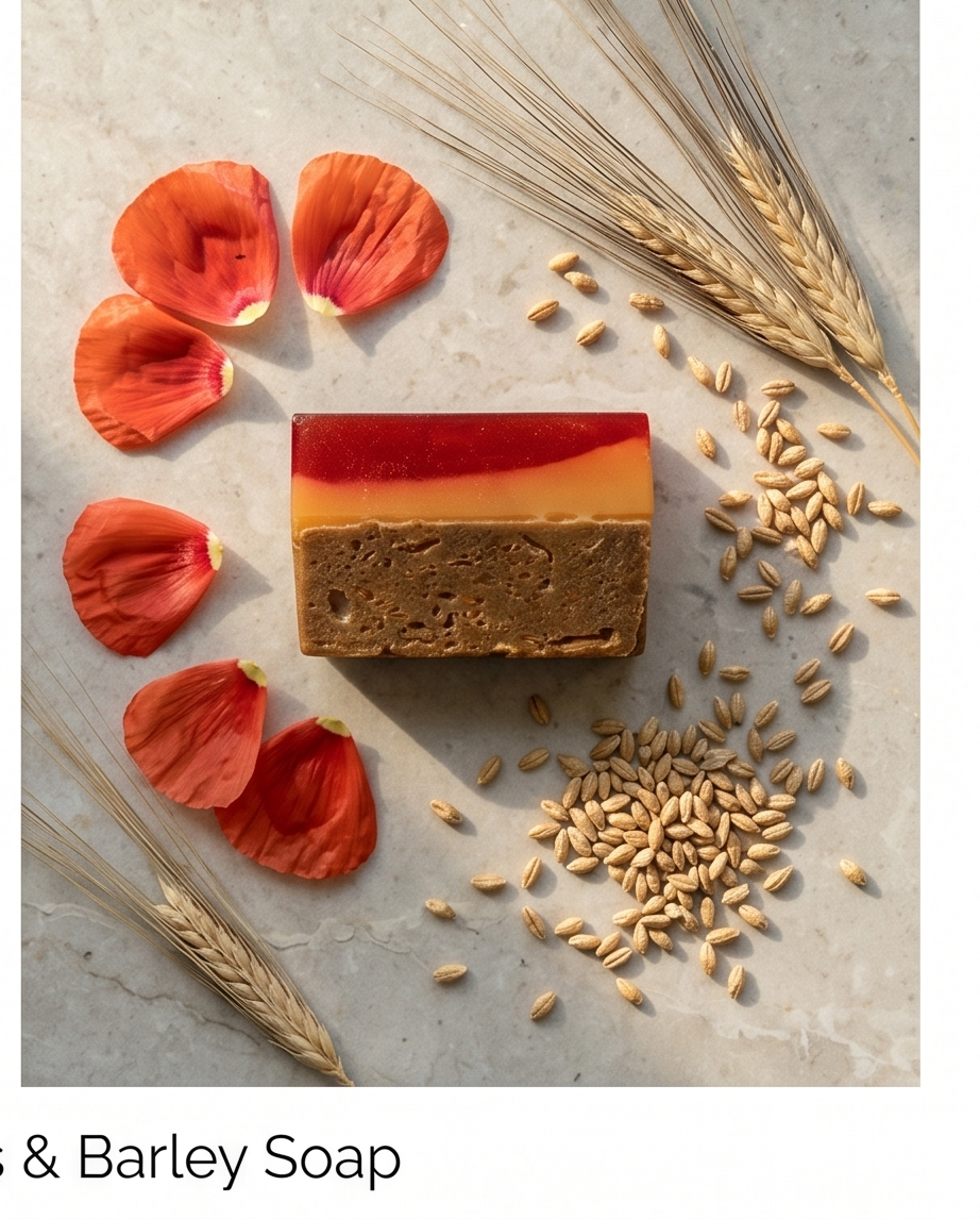 Poppy Fields Creamy Soap Bombshell Cosmetics