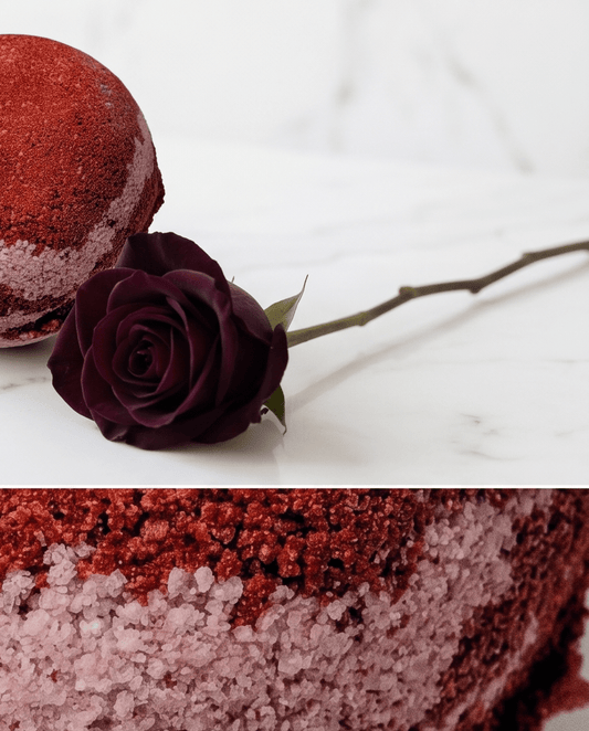 Bed of Roses Bath Bomb Bombshell Cosmetics