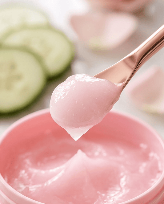 Rose & Cucumber Light Cream Gel Moisturiser - Bombshell Cosmetics
