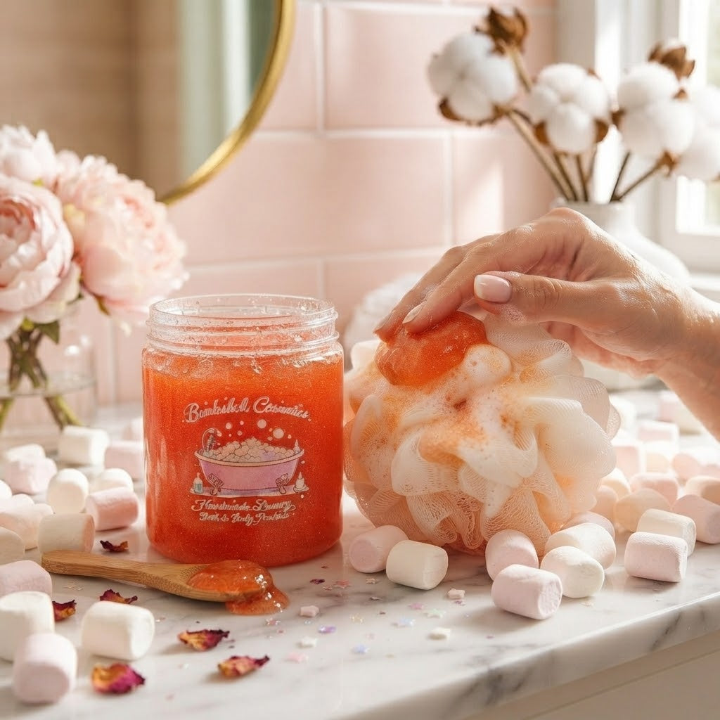 Scoopable Shower Jelly - Marshmallow Bombshell Cosmetics