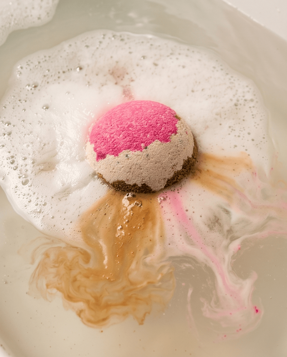 Hot Chocolate with the Works Bath Bomb Bombshell Cosmetics