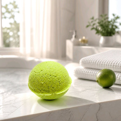 Lime Burst Bath Bomb 🍋‍🟩 - Bombshell Cosmetics