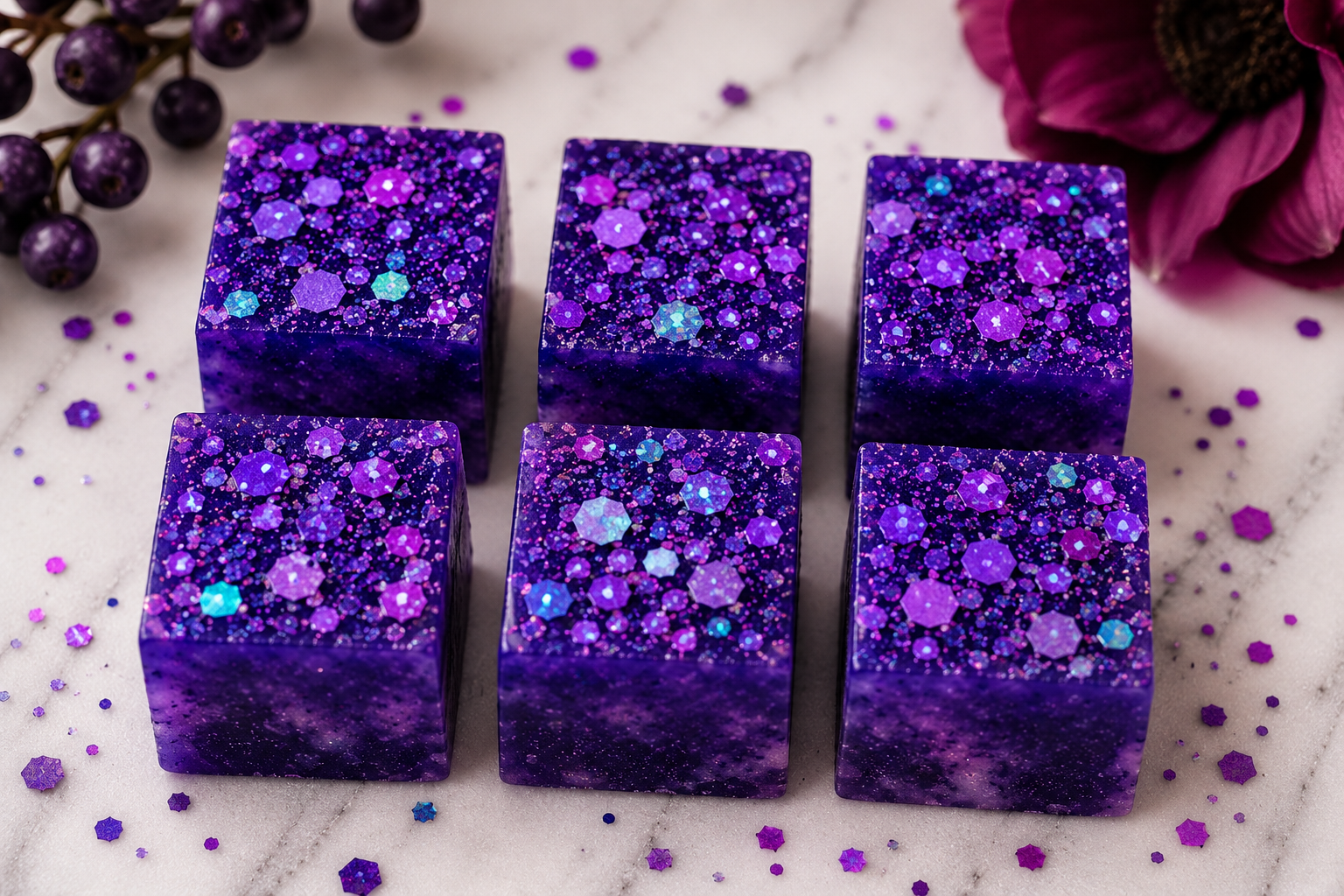 Jelly Bath Cubes - Nostalgic Dewberry Bombshell Cosmetics