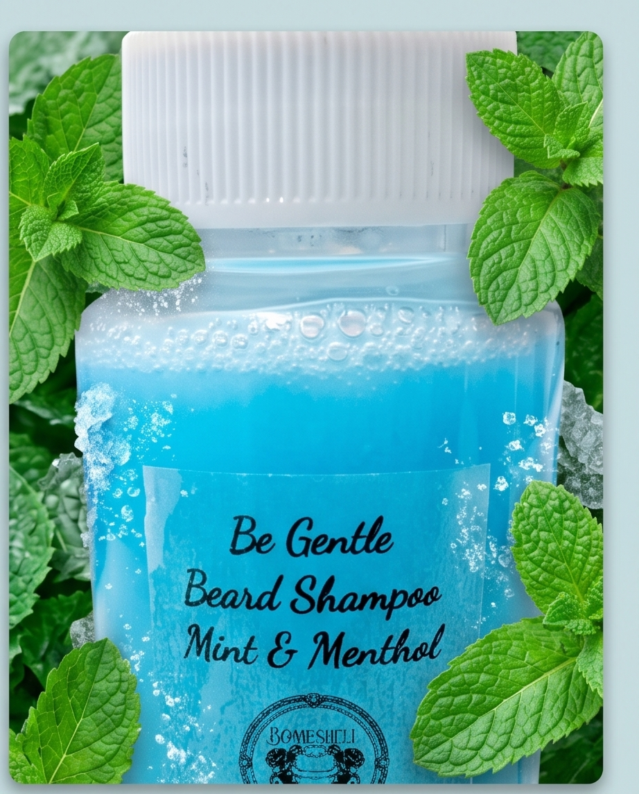 Be Gentle, Beard Shampoo - Mint & Menthol Bombshell Cosmetics