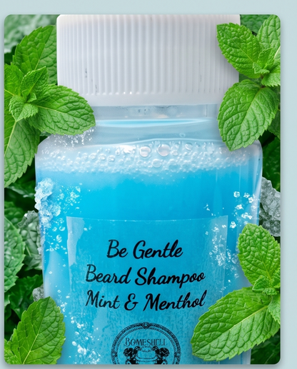Be Gentle, Beard Shampoo - Mint & Menthol Bombshell Cosmetics
