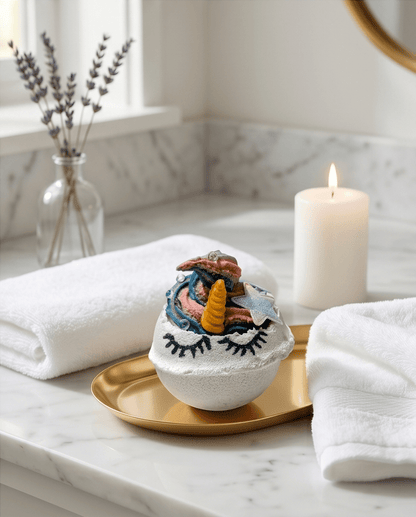 Unicorn Dreams - De Luxe Frosted Unicorn Bath Bomb - Bombshell Cosmetics