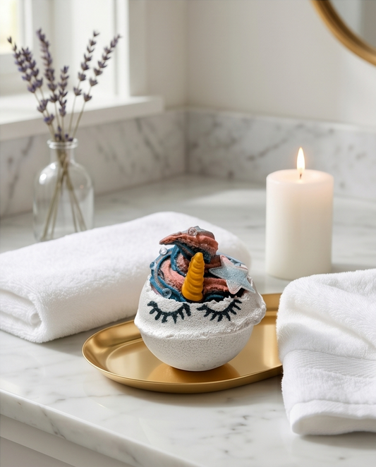 Unicorn Dreams - De Luxe Frosted Unicorn Bath Bomb Bombshell Cosmetics