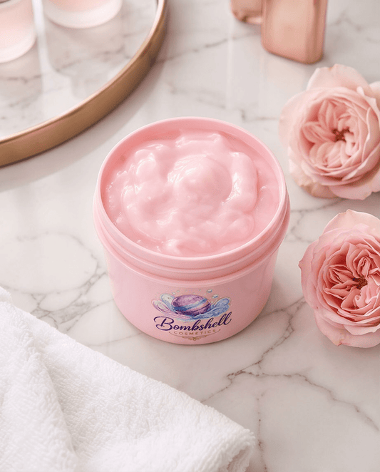 Rose & Cucumber Light Cream Gel Moisturiser - Bombshell Cosmetics