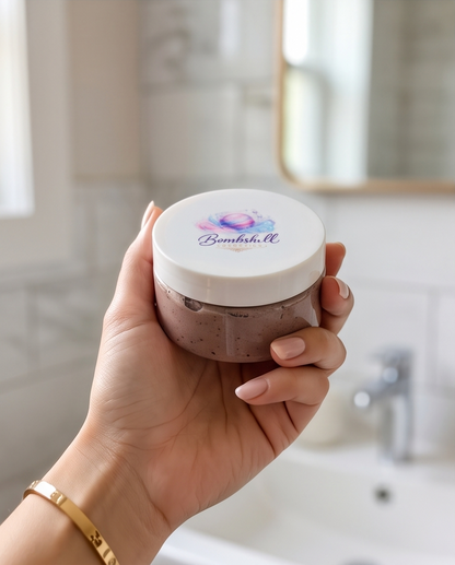 Rose & Cucumber Gentle Cream Face Polish | Cream Exfoliator for Soft, Radiant Skin Bombshell Cosmetics