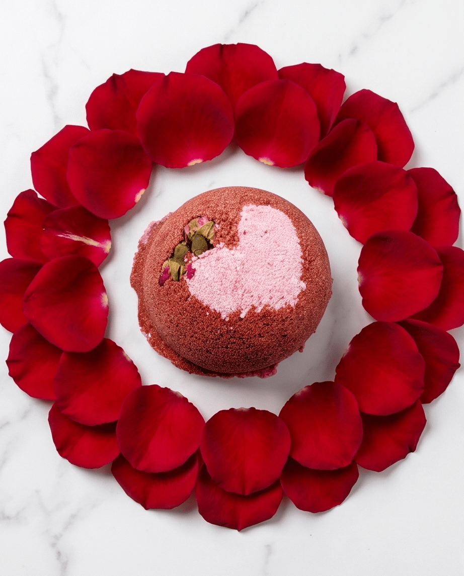 Raspberry Rose Romance - Bath Bomb Bombshell Cosmetics