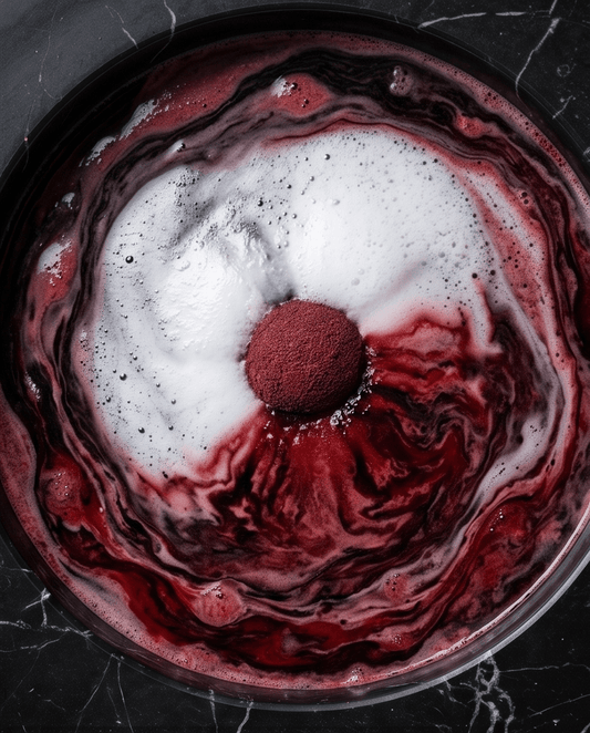Black Pomegranate Bath Bomb Bombshell Cosmetics