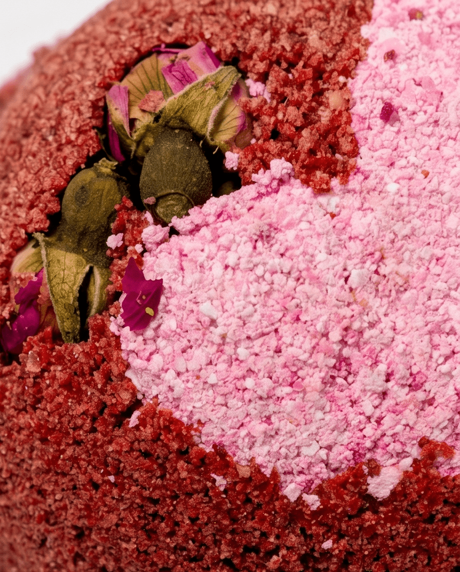 Raspberry Rose Romance - Bath Bomb Bombshell Cosmetics