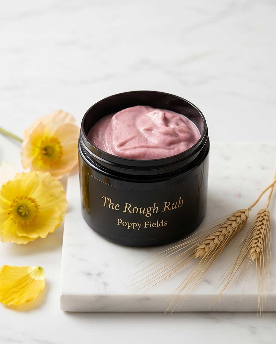 The Rough Rub Body Scrub - Poppy Fields Bombshell Cosmetics