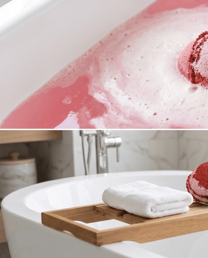 Bed of Roses Bath Bomb Bombshell Cosmetics