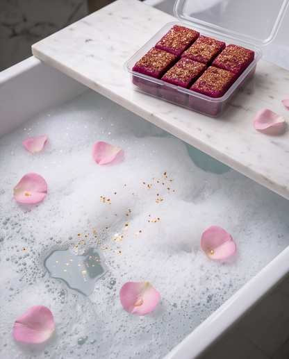 Bubble Jelly Cubes – A Squishy Bubble Bath Treat -  Bed of Roses 🌹 Bombshell Cosmetics