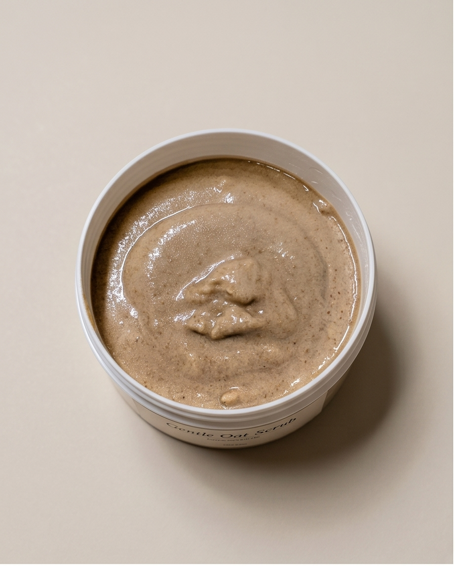 Coconut Cream Gentle Oat Face Scrub Bombshell Cosmetics