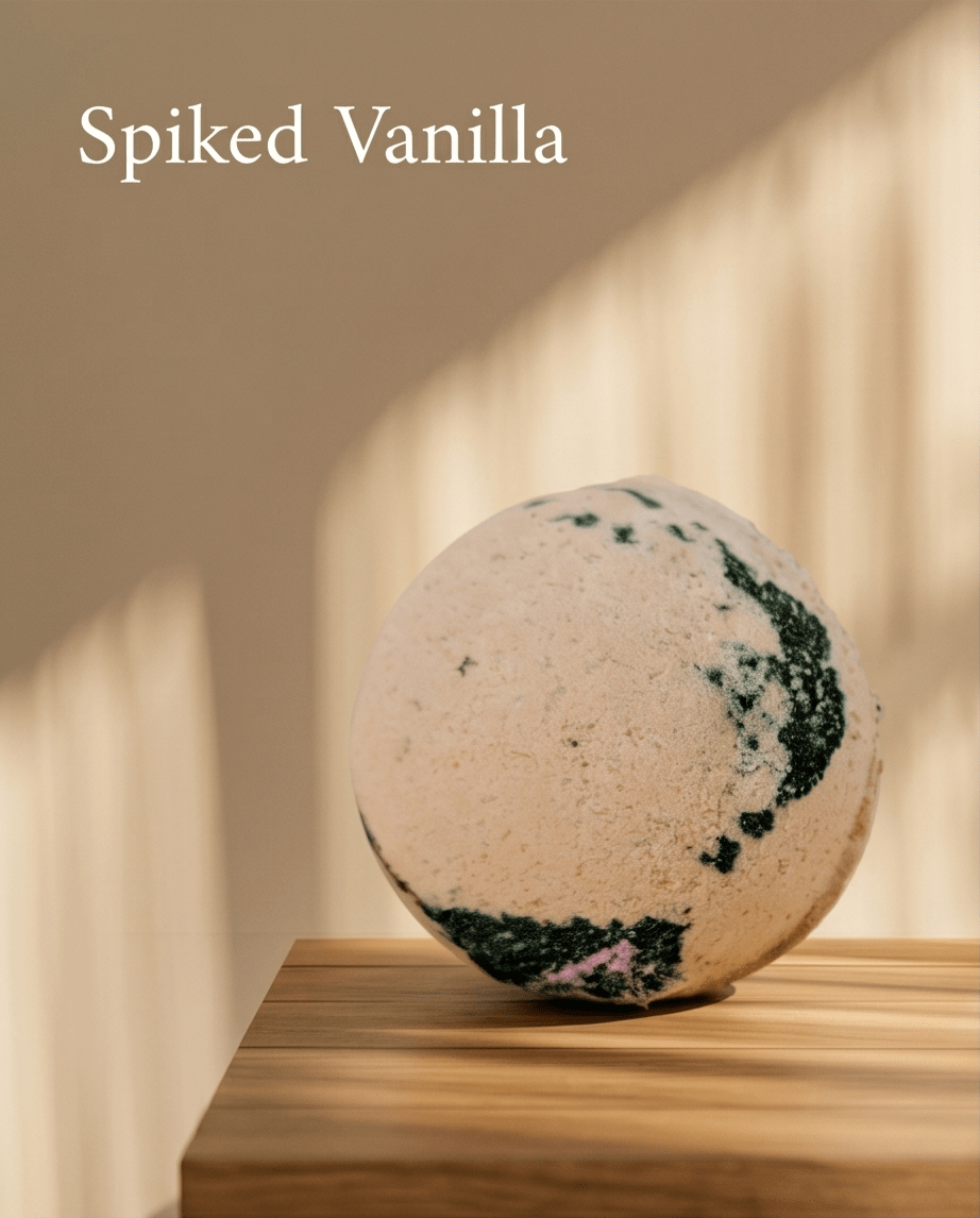 Spiked Vanilla Bath Bomb Bombshell Cosmetics