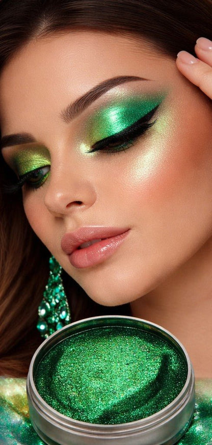 Green Mermaid Siren Shadow Bombshell Cosmetics