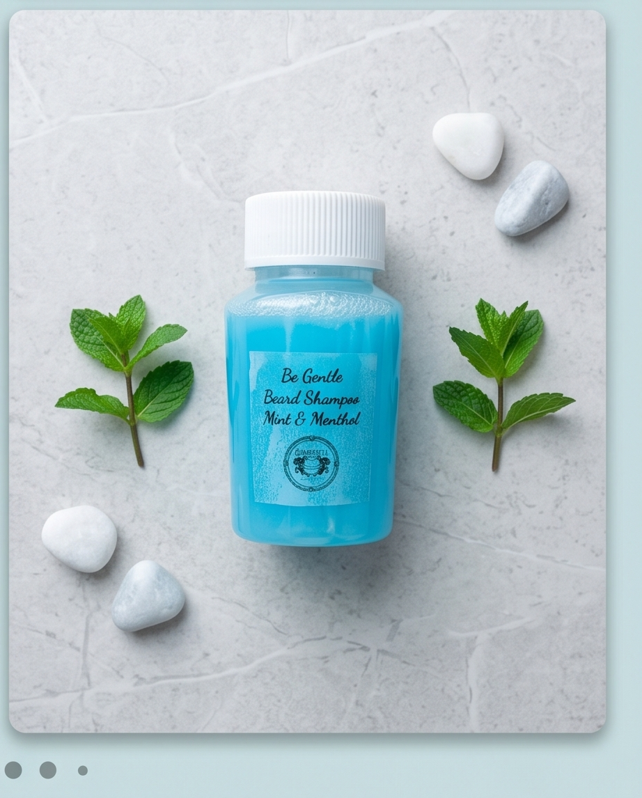 Be Gentle, Beard Shampoo - Mint & Menthol Bombshell Cosmetics